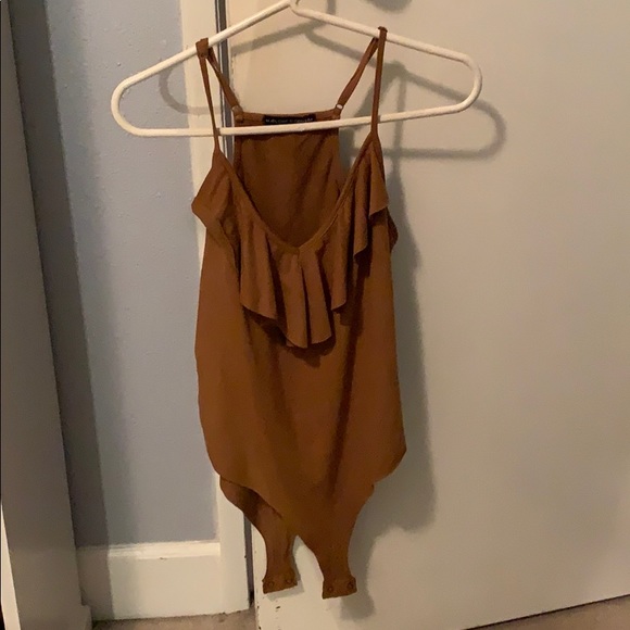 FAUX-SUEDE BODY SUIT - Picture 2 of 2